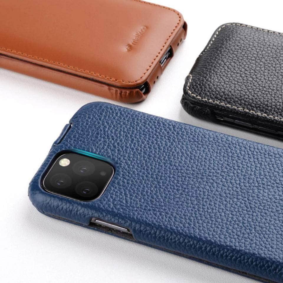 Casebuddy iPhone 14 Melkco Vertical Genuine Leather Case