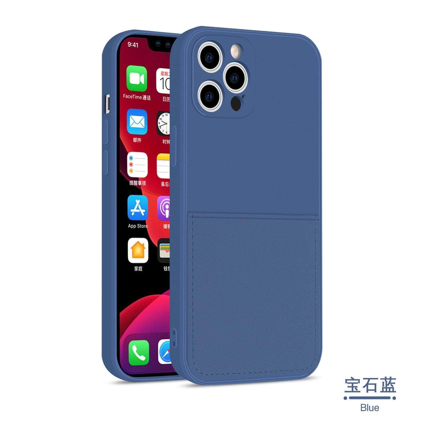 Casebuddy iPhone 14 Max Silicone Card Holder Wallet