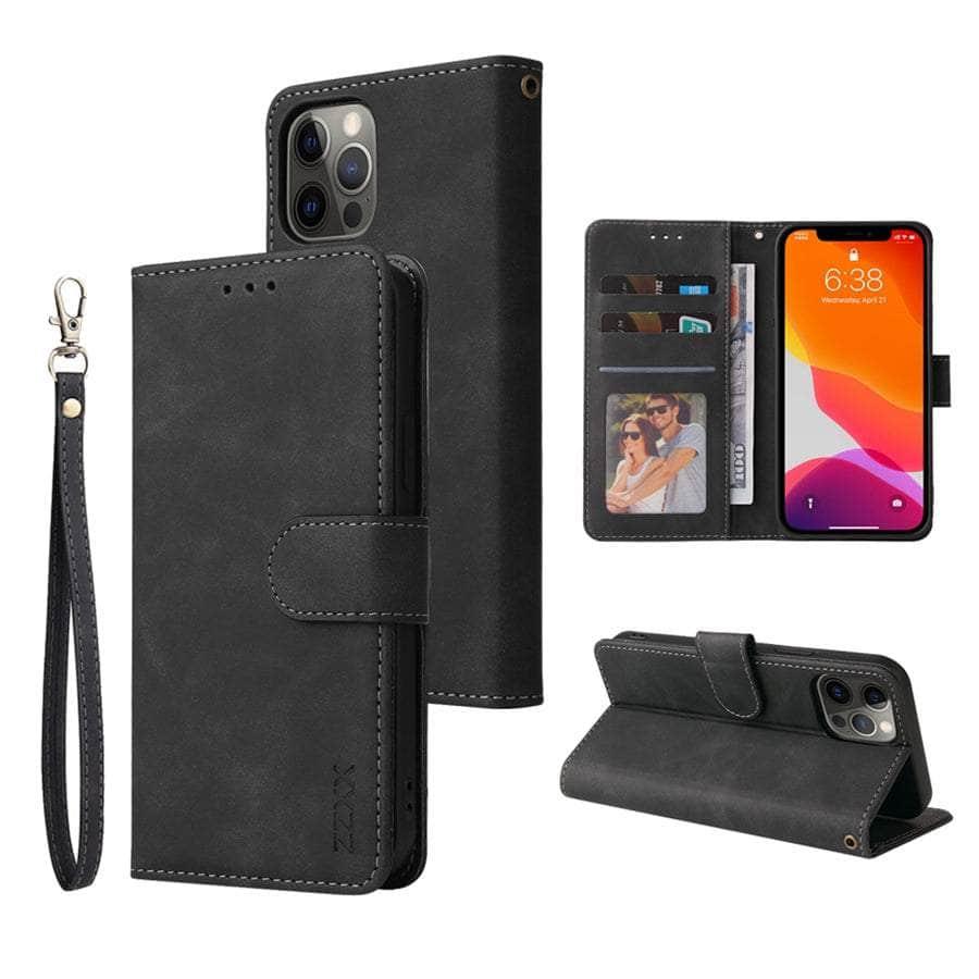 Casebuddy iPhone 14 Max Wallet Lanyard Credit Card Case