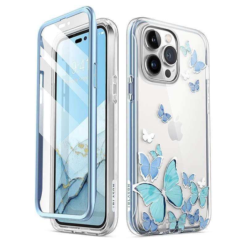 Casebuddy PC + TPU / Bluefly iPhone 14 Pro Max I-BLASON Cosmo Slim Full-Body Case