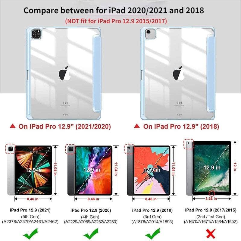 Magnetic Detachable Back Case iPad Pro 12.9 2022