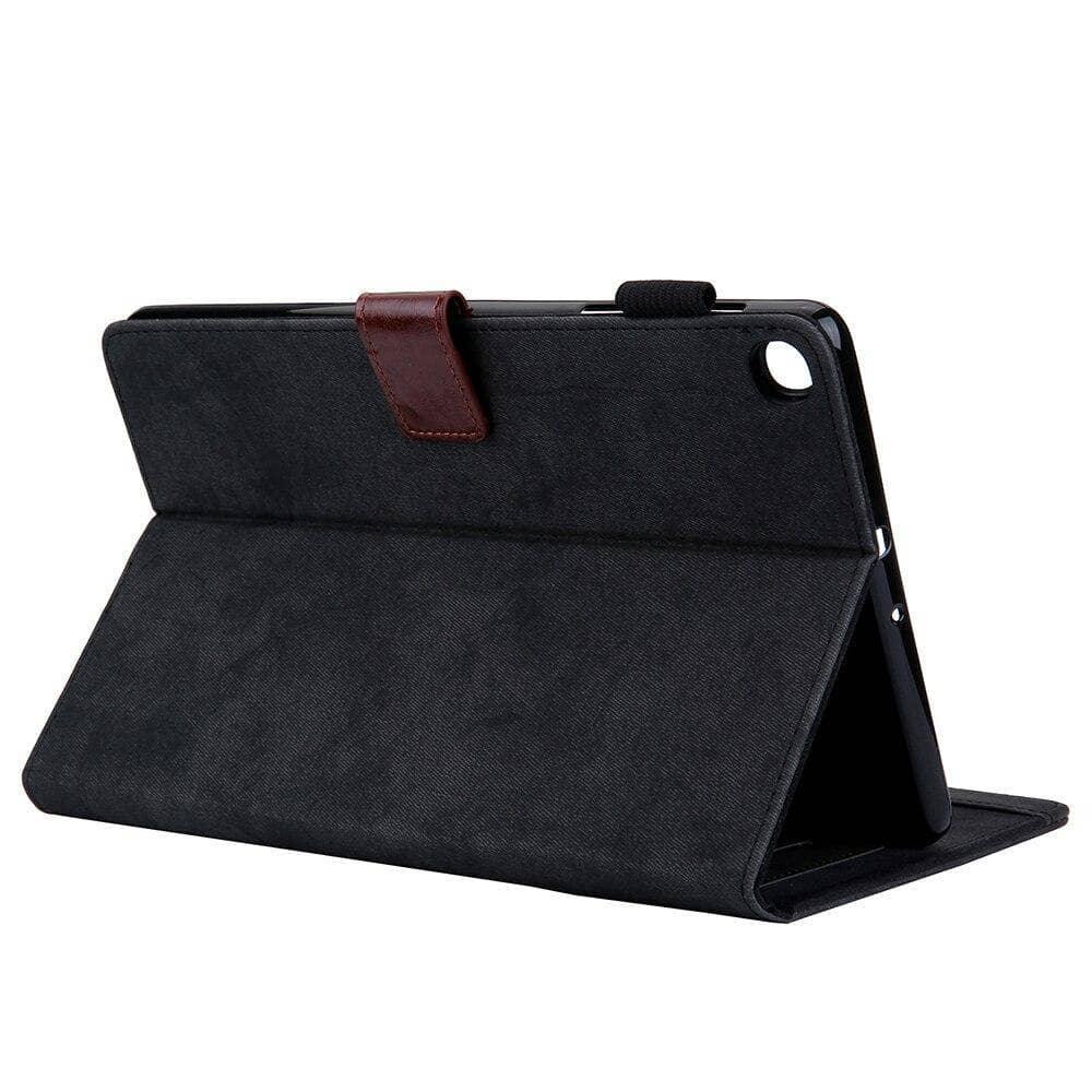 Stand Leather Look Tablet Case Galaxy Tab A 10.1" 2019 SM-T510 SM-T515 10.1 Card Slot - CaseBuddy