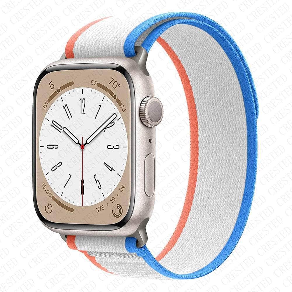 Casebuddy orange light blue / 38mm 40mm 41mm Trail Loop Apple Watch Band