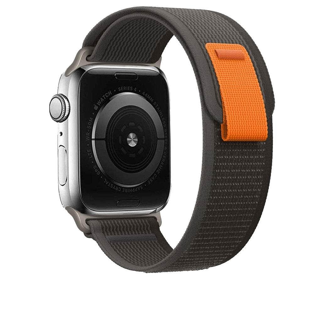 Casebuddy Black-Gray / 38 40 41mm Trail Loop Apple Watch Ultra 8 7 6 SE 5 4 3