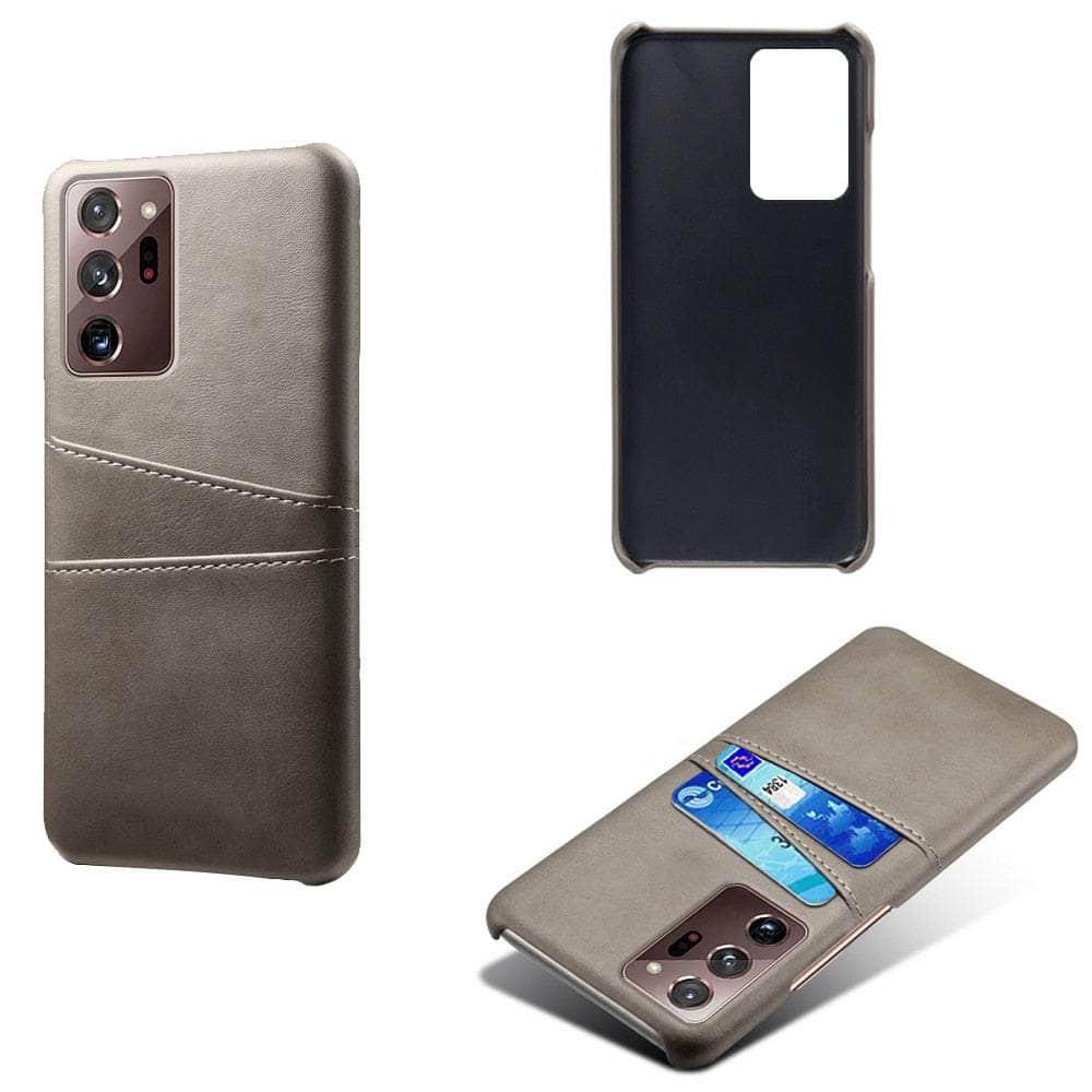 Casebuddy Gray / S23 Plus Vegan Leather Galaxy S23 Plus Card Holder