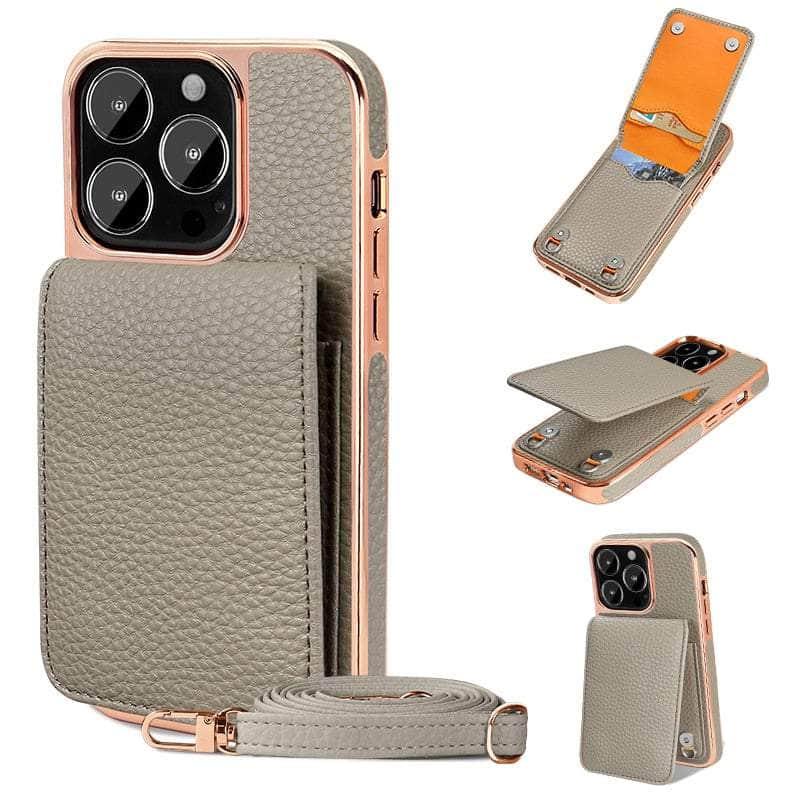 Casebuddy Vietao Luxury Leather Wallet iPhone 14 Plus Cover