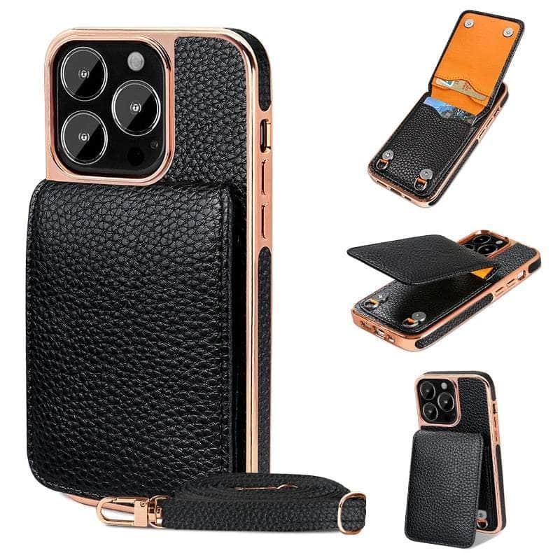 Casebuddy Vietao Luxury Leather Wallet iPhone 14 Pro Max Cover