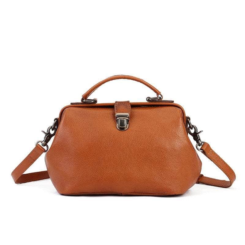 Vintage Genuine Leather Small Women Shoulder Bag